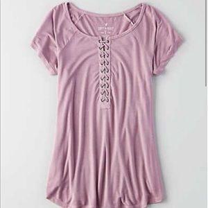 Lace up AE T-shirt